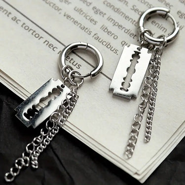 Deadly Chain Hoop Earrings